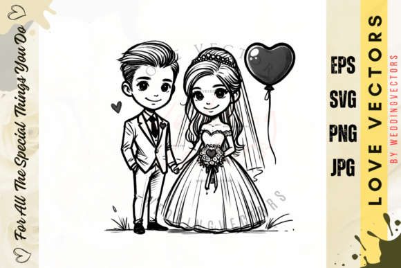 Elevate Wedding Projects with C3849 Love Vectors