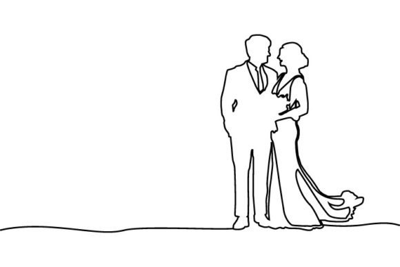 Elevate Your Wedding Stationery with Abstract Line Art
