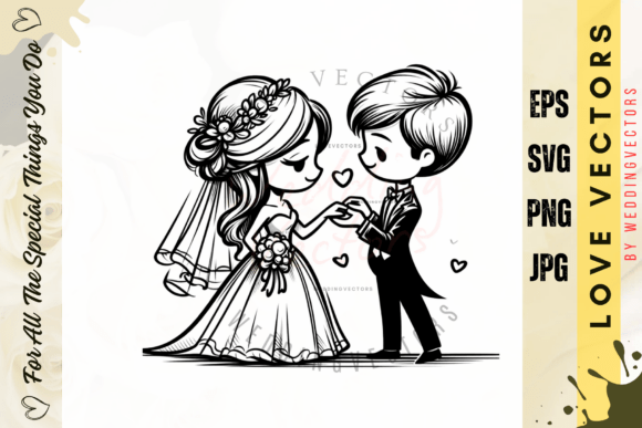 Wedding Couple and Love Vectors - C3736: A Designer's Review