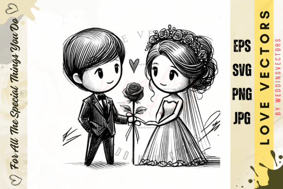Wedding Couple and Love Vectors - C378: A Designer's Guide