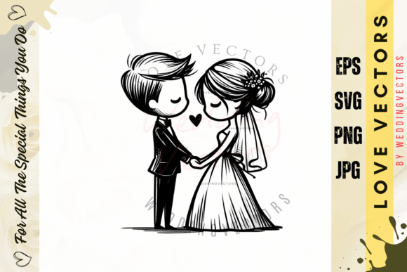 Wedding Couple and Love Vectors - C3981: A Designer's Guide