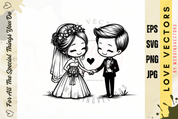 Wedding Couple & Love Vectors: A Designer's Sweet Spot