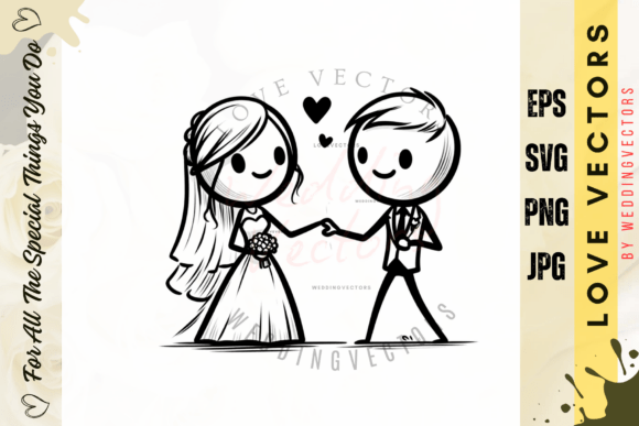 Wedding Couple & Love Vectors: C3941 Design Suite